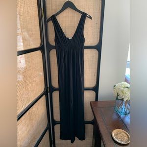 J Crew Maxi Dress Dark Elastic Empire Waist